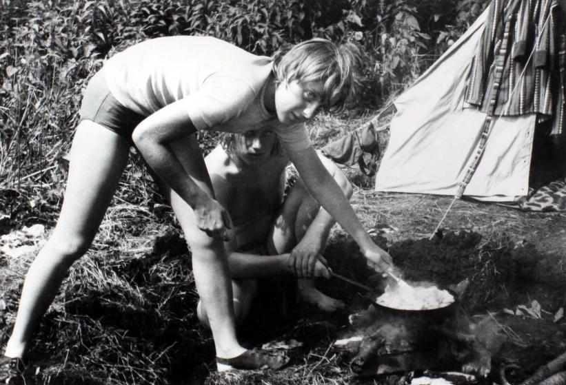 Izbraukumā ar draugiem Himmelfortā, 1973.g.
