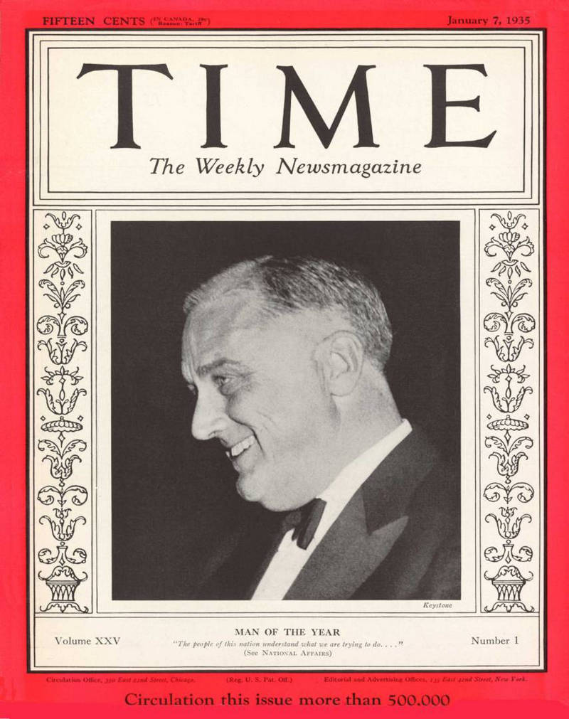 1934.gads -  Franklins Rūzvelts